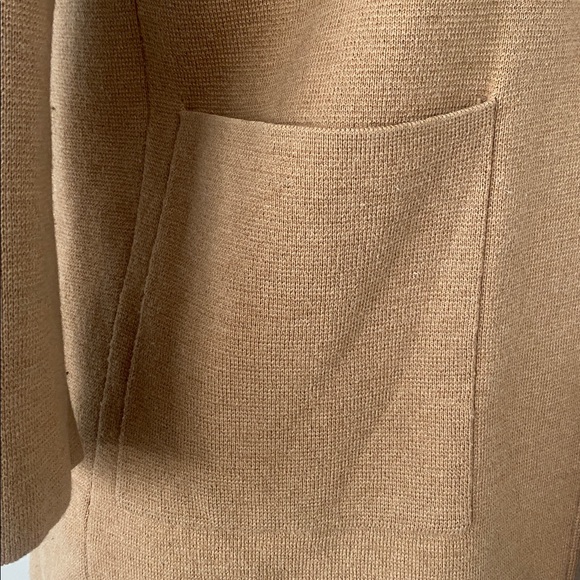 J Crew 365 Sophie Open Front Sweater Blazer Cardigan Women XS Camel Preppy Chic - Picture 9 of 13